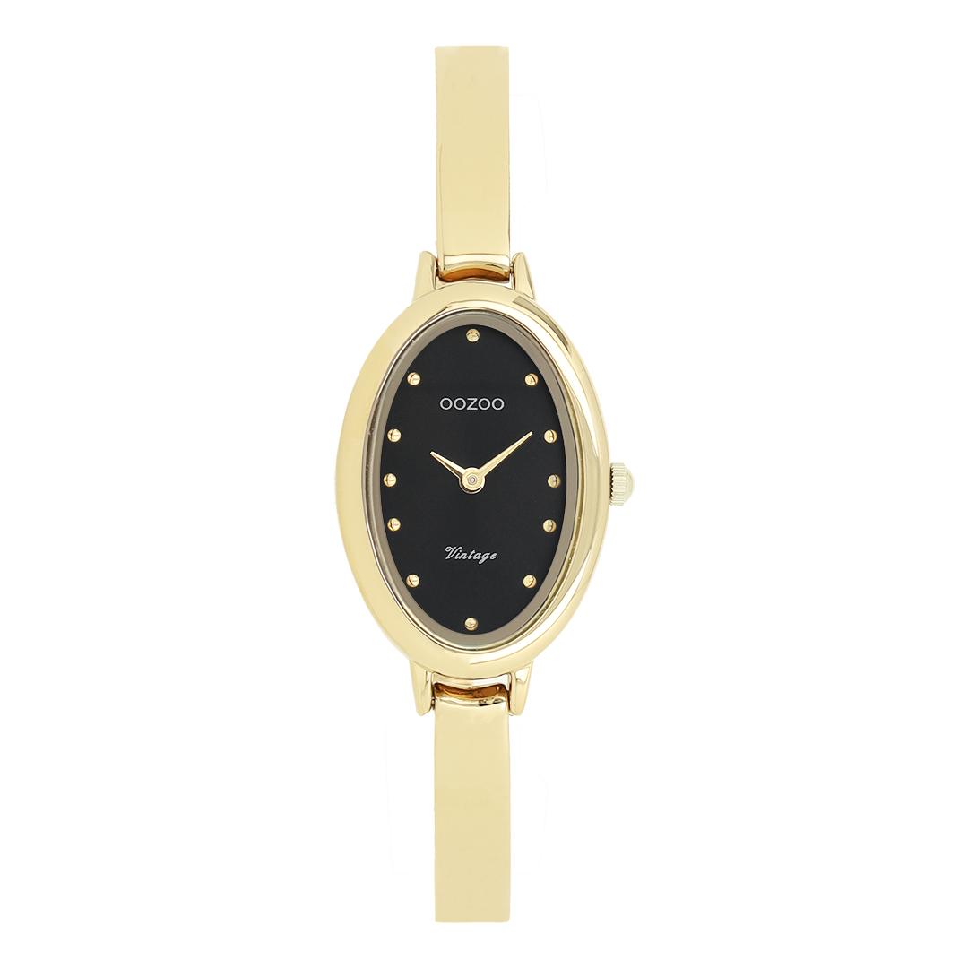 Gold coloured OOZOO watch with stainless steel bracelet